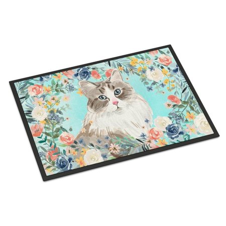 CAROLINES TREASURES 24 x 36 in. Siberian Spring Flowers Indoor or Outdoor Mat CK3399JMAT